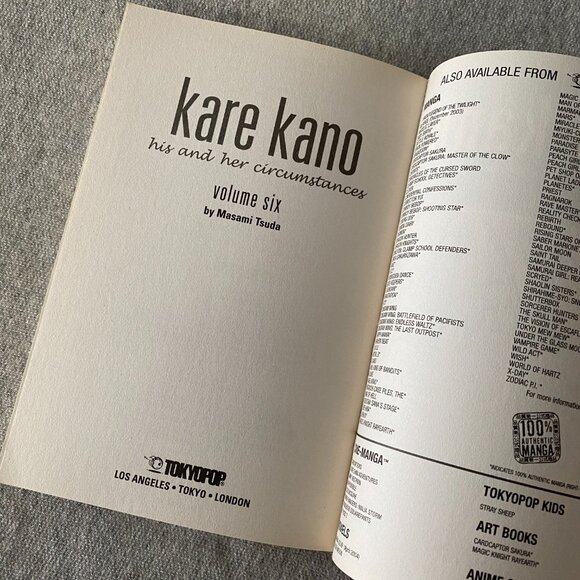 Kare Kano: His and Her Circumstances Vol. 6 Masami Tsuda Paperback Manga - Picture 8 of 9